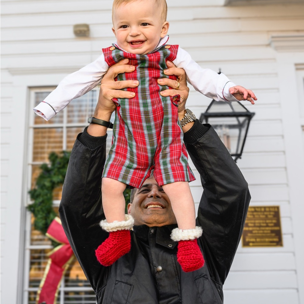 Little English Red and Green tartan highlands John John ! worn once for photos!